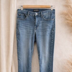 Express Light Blue Women's Skinny Jeans